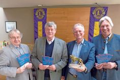 Stellten die Stiftung des Eutiner Lions Clubs vor: Jörg Schumacher von der Bürgerstiftung Ostholstein, Bernd Ahlgrimm, Detlev Küfe und Wolfgang Engel von den Eutiner Lionsfreunden.