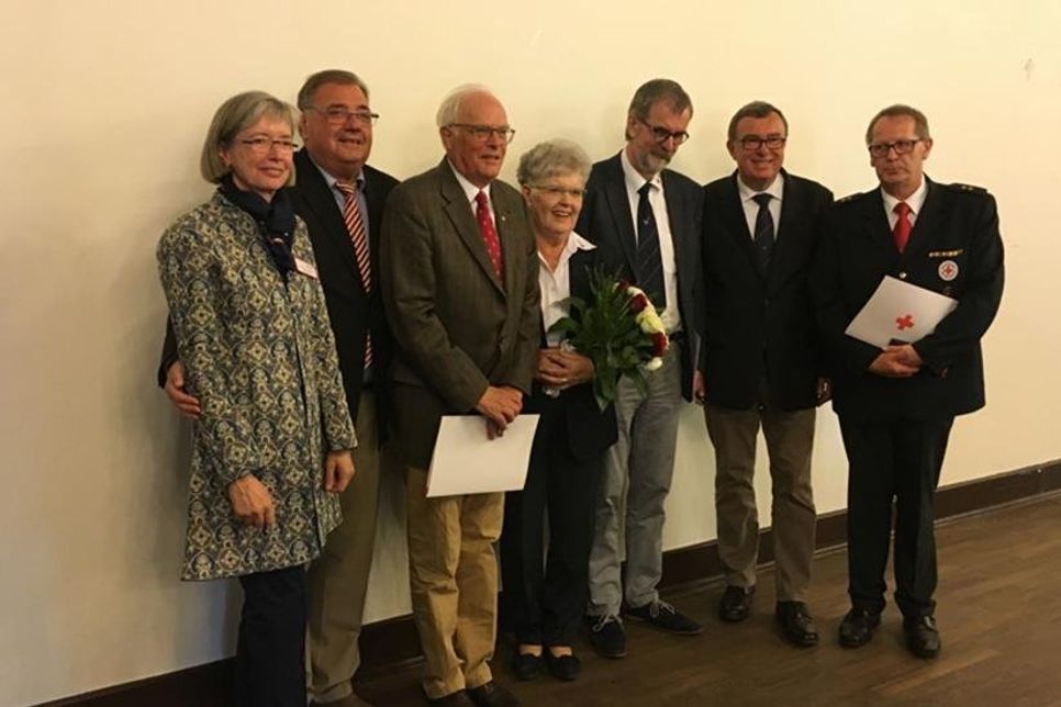 Else von Ludowig - Vizepräsidentin, Klaus-Dieter Schulz - Vizepräsident, Fritz von Korff, Hannelore Paschke, Andreas Miske, Gerd Schuberth - Präsident, Ingo Schloer. (v. lks.).