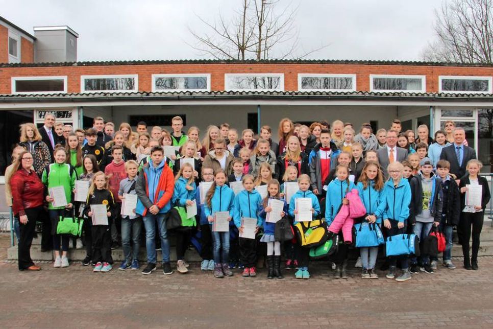 Diese Jugendlichen haben hervorragende sportliche Leistungen auf Kreis, Landes- und Bundesebene erbracht.