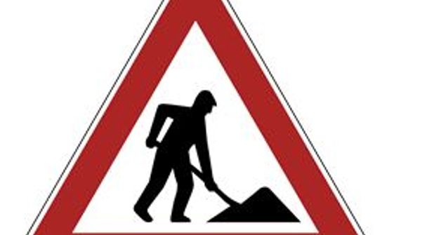 Vollsperrung der Zu- und Ausfahrt zum EDEKA-Markt Krause