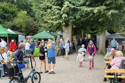 Die vielen Besucherinnen und Besucher konnten schlemmen, stöbern und genießen.