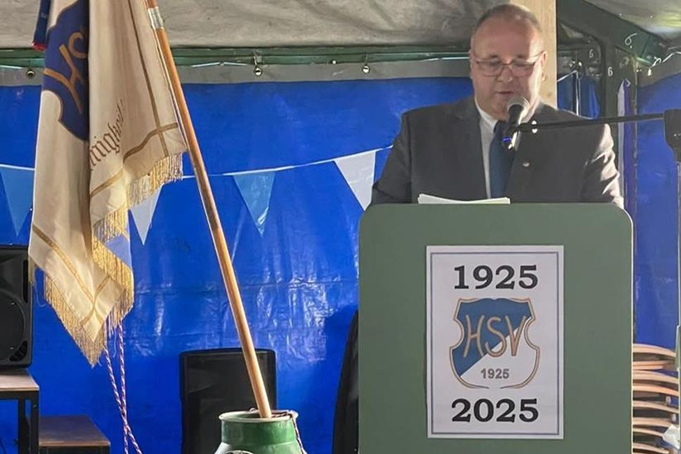 1. Vorsitzender des Harmsdorfer Sportvereins Dirk Behnke.