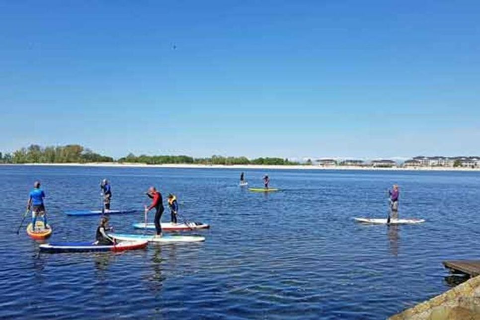 SUP am Binnensee.