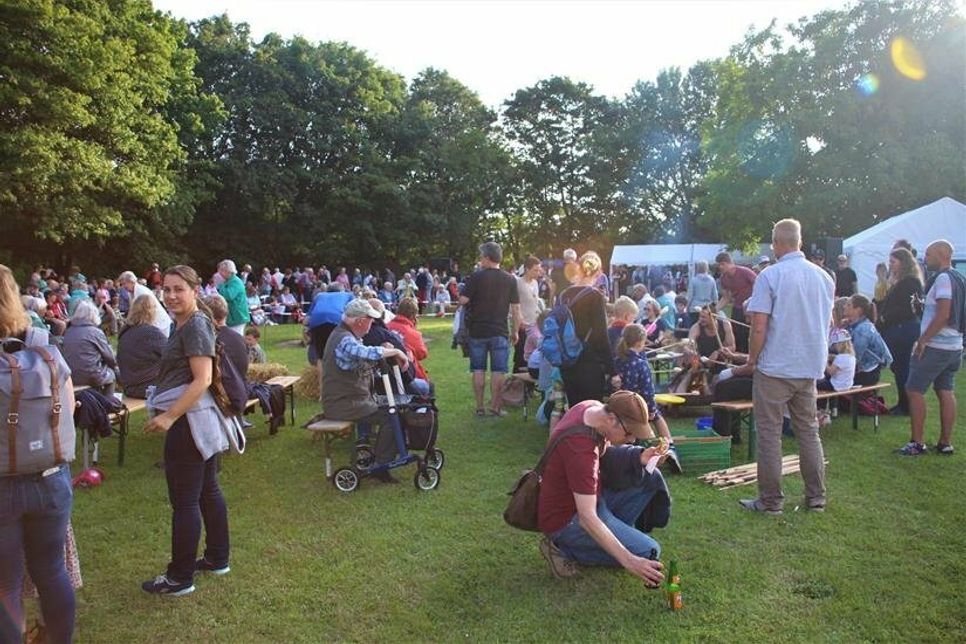 Reges Treiben auf der Uferkoppel in Stein.