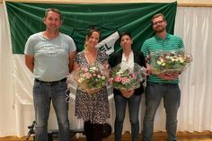 Der Vorstand des TSV Süsel (von links): Lars Hellwig (2. Vorsitzender), Sabrina Künze (Pressewartin und Schriftführerin), Jessica Mühlenberg (1. Vorsitzende) und Marco Patzer (Kassenwart).