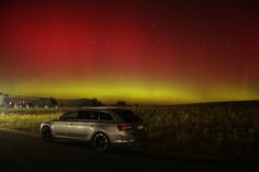 Polarlichter über Neustadt in Holstein.