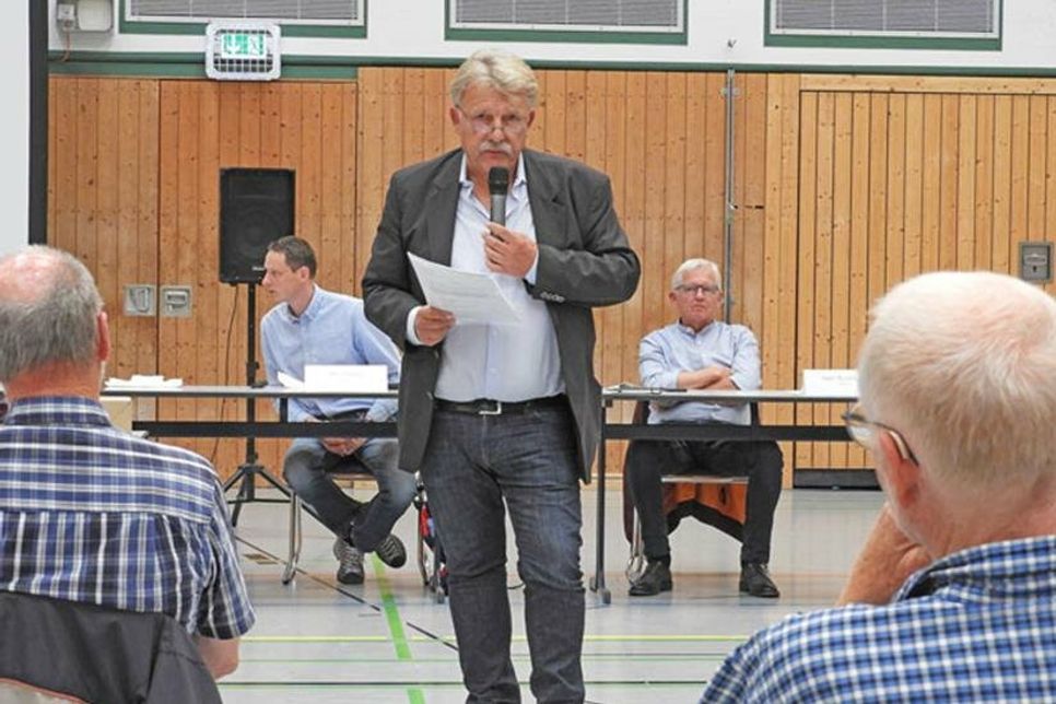 Investor Klaus Waldeck stellte das Projekt vor.