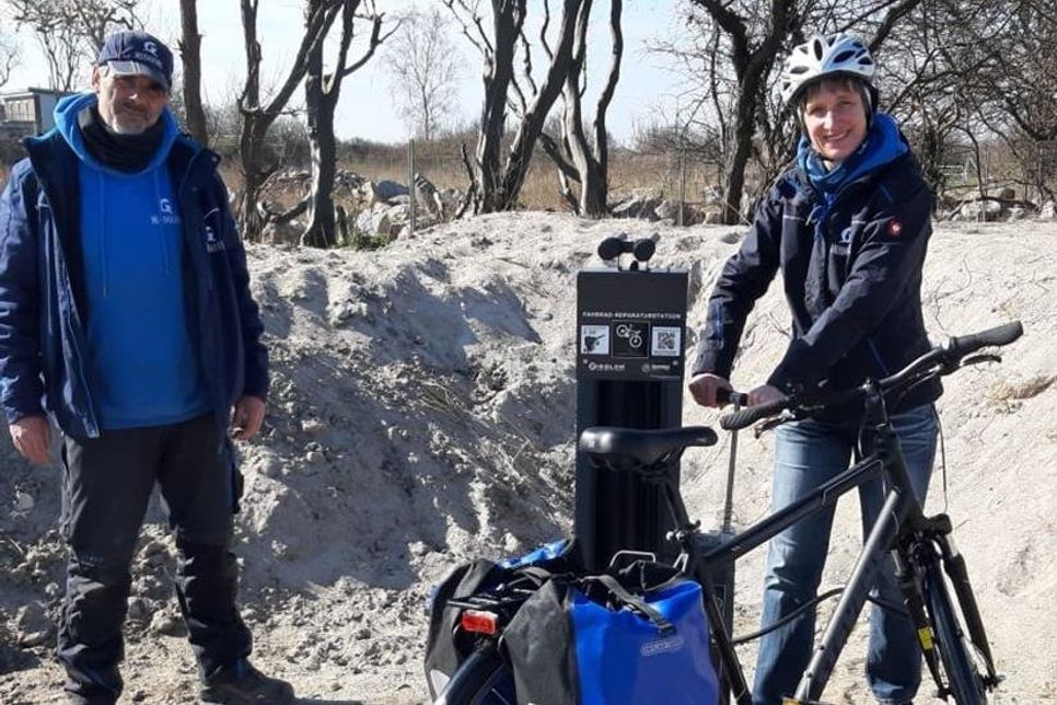 Ulrike Dallmann und Jörg Rosenthal vom Tourismus-Service Dahme.