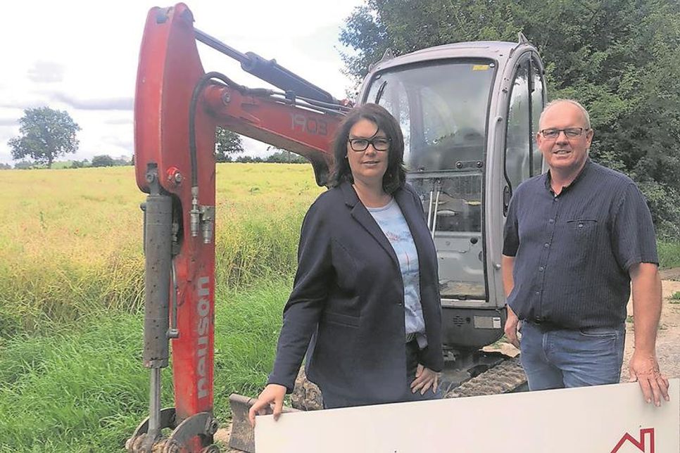 Sandra und Andreas Szillat führen Nissen Bau seit fünf Jahren – mit Erfahrung, Fachwissen und einem starken Team.