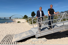 Neue Strandzugänge erleichtern den Weg ans Wasser