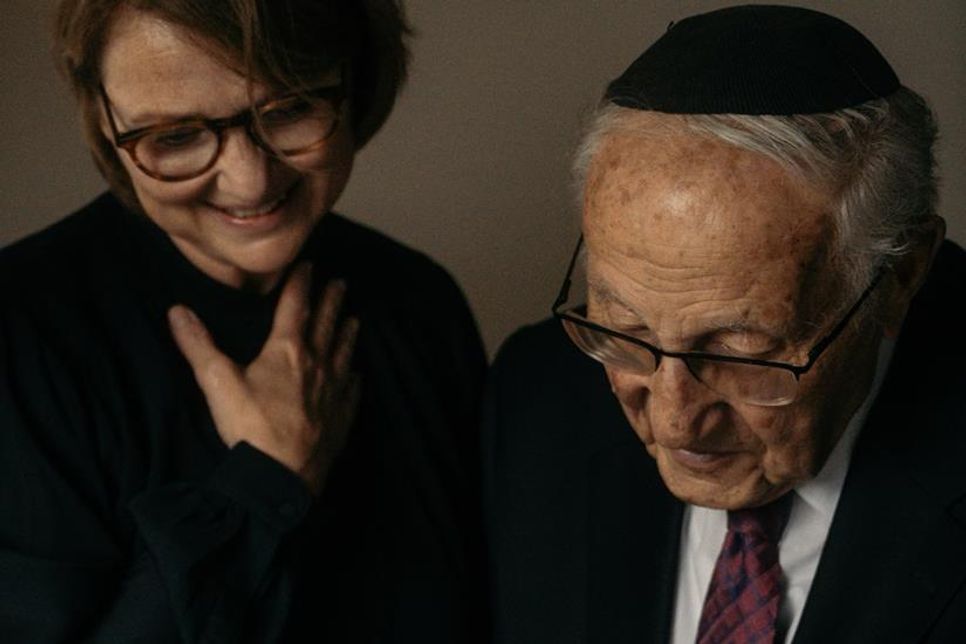 Manfred Goldberg im Gespräch mit Journalistin Christina Mänz.