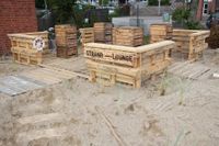 Dank ehrenamtlicher Tatkraft und der Unterstützung von Sponsoren konnte die Strand-Lounge realisiert werden.