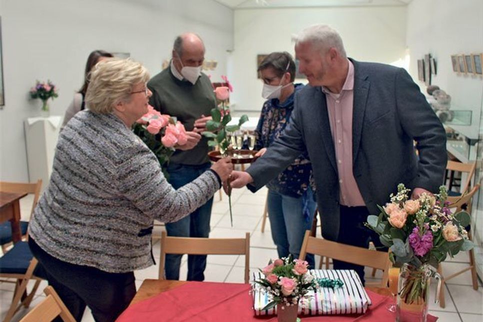 Bürgermeister Tade Peetz überbrachte Grüße und Glückwünsche der Gemeinde