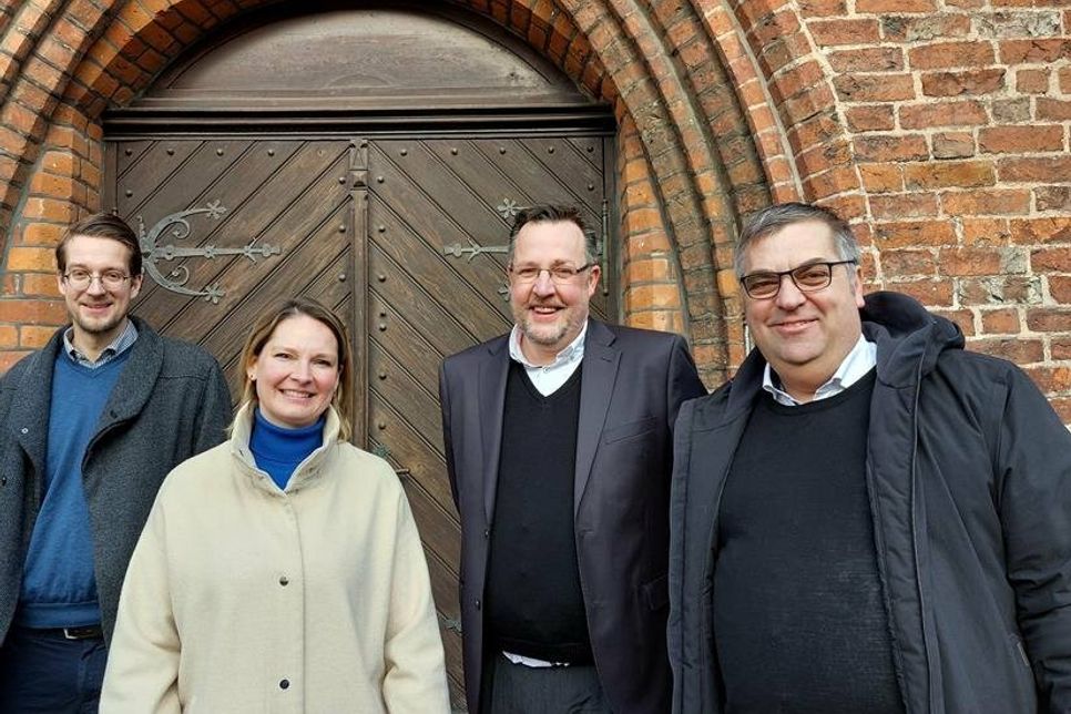 Pastor Heiko Herrmann, Pastorin Sarah Lotzkat, Pastor Knut Nippe, Pastor Wolfram Glindmeier (v. lks.).