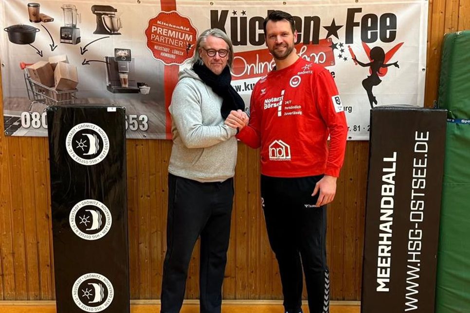 Keine lange Eingewöhnungszeit. Neuzugang Dennis Klockmann (re.) war in seinem ersten Einsatz für die HSG Ostsee mit 17 Paraden gleich ein Garant für den Sieg.