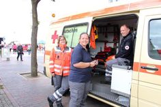 Einsatz der Sanitätshelfer beim Europalauf.