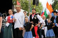 Einige Eindrücke vom 31. europäischen folklore festival in Neustadt in Holstein. Der Einmarsch der Tänzerinnen und Tänzer.