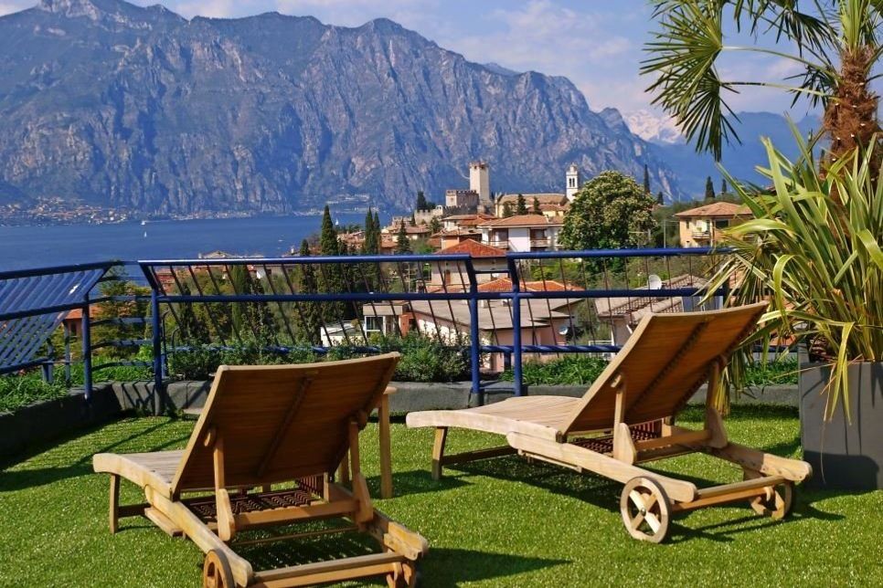 Blick vom Hotel auf den See. Foto: Hotel Capri.