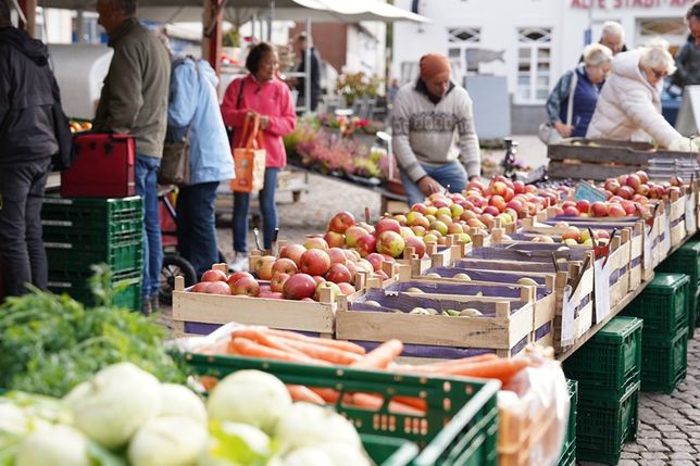 Die Wochenmarkthändler freuen sich auf viele Besucher und stehen für Fragen rund um ihre Produkte gern bereit.
