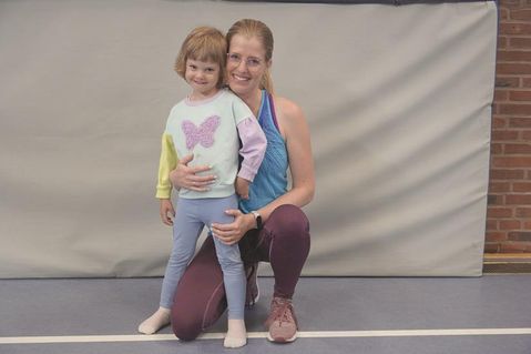 Svenja Dieck mit Tochter Luisa.