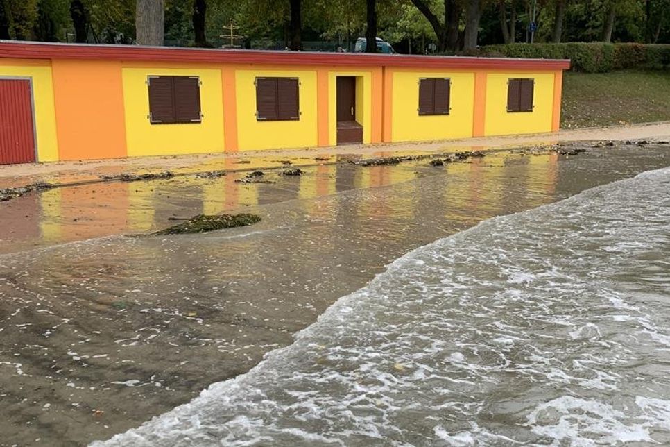 Am Neustädter Strandbad.