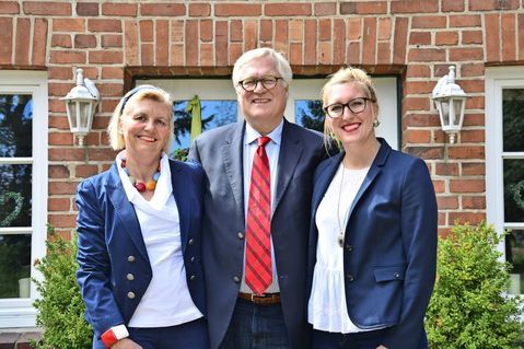 Sabine, Detlef und Johanna Behrens (v. lks.).