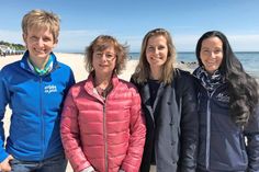 Die Küstenshuttle-Partner: Ulrike Dallmann (Tourismus-Service Dahme), Birgit Köster (Autokraft GmbH), Janina Kononov (Tourismus-Service Grömitz) und Laura Sonnen (Kurbetrieb Kellenhusen) (v. lks.). Vera Heß vom Tourismus-Service Neustadt war verhindert.