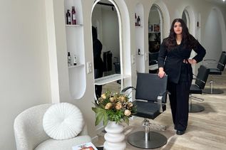 Delin Tori Sabri in ihrem neuen Salon.