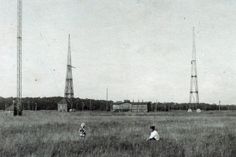 Die Funktürme in Pelzerhaken 1922.