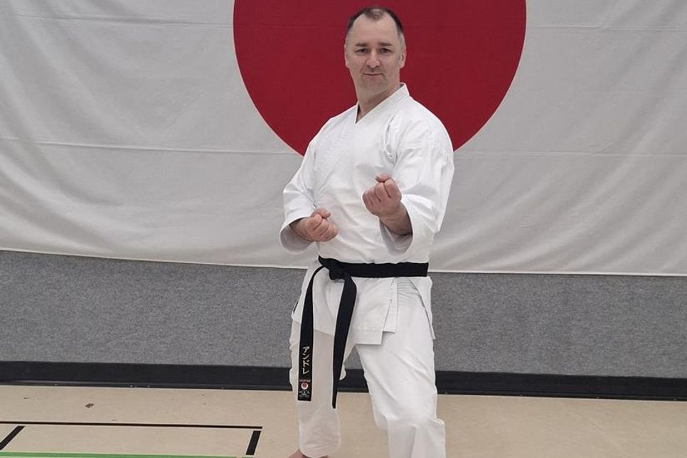 Schwarzer Gürtel für André Klein.