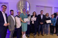 Spendenübergabe mit dem CDU-Bundestagsabgeordneten Sebastian Schmidt, CDU-Ortsvorsitzenden Patrick Marggraf (v. lks.) und CDU-Fraktionsvorsitzenden Dirk Vowe (4. v. re.).