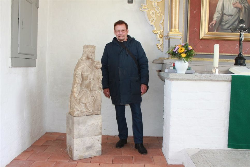 Dr. Rolf Kranz brachte die Madonna von einer Spanien-Reise mit.