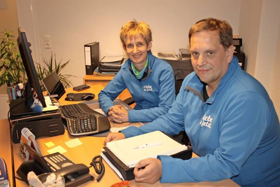 Ulrike Dallmann und Florian Uthoff stehen gerne Rede und Antwort.