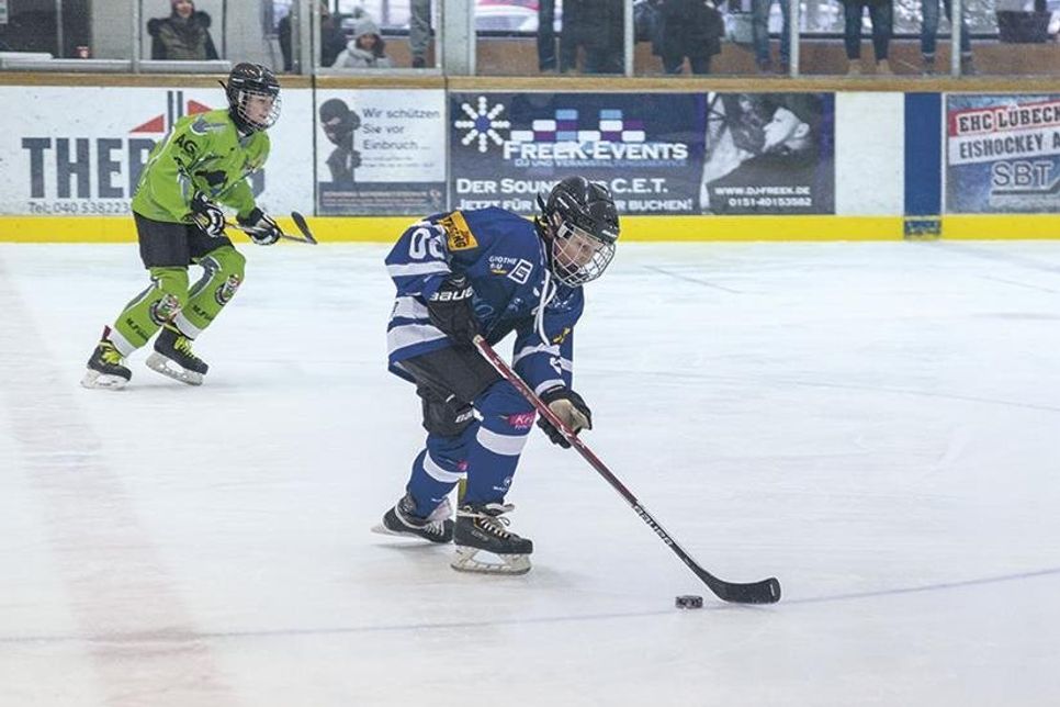 U13-Spieler Tom Lichtenfeldt beim Heimspiel gegen Salzgitter.