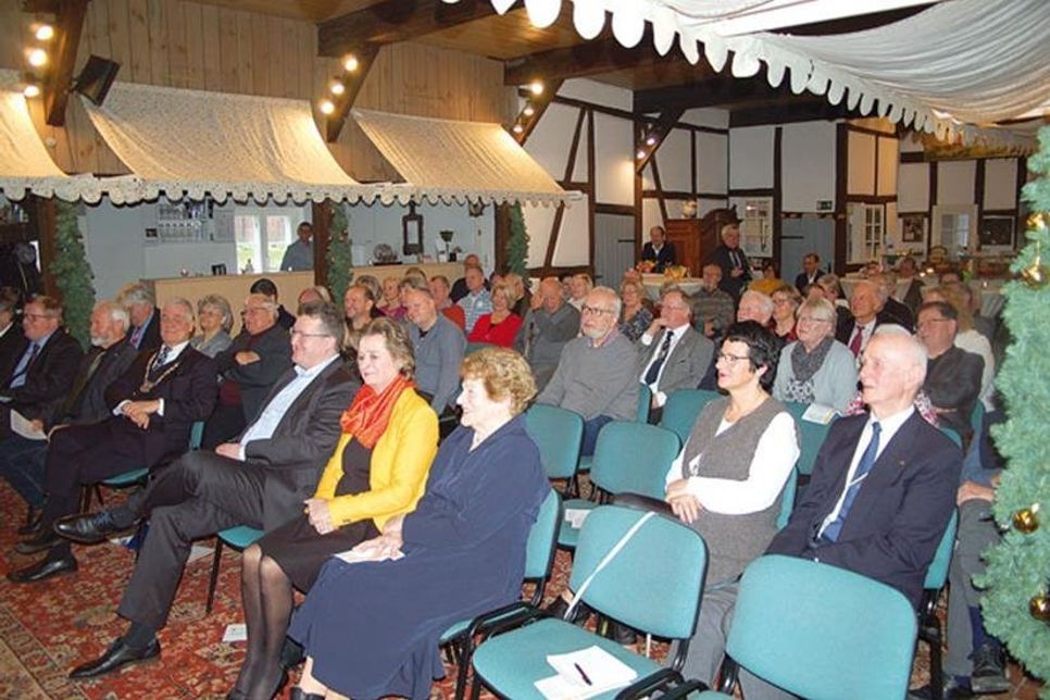 Viele Gäste füllten beim Neujahrsempfang das Schmidt-Haus.