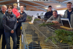 Kreismeister: Jajo Oosting, Christine Oosting, Luis Oosting, Niko Oosting, Kai Müller, Christian Müller, Christian Kröger (v. lks.).