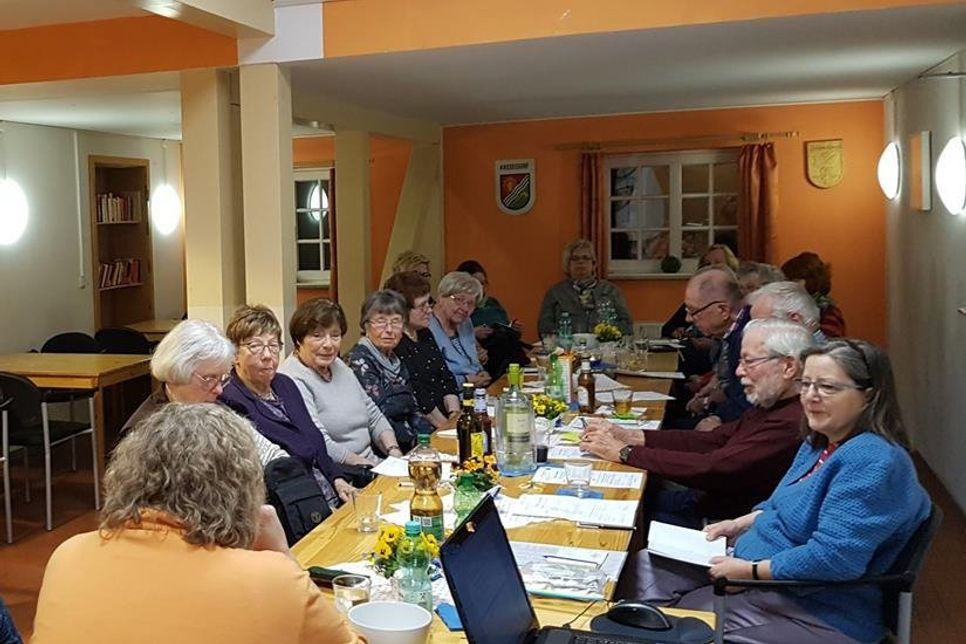 Fast die Hälfte der Mitglieder waren zur Jahreshauptversammlung erschienen.