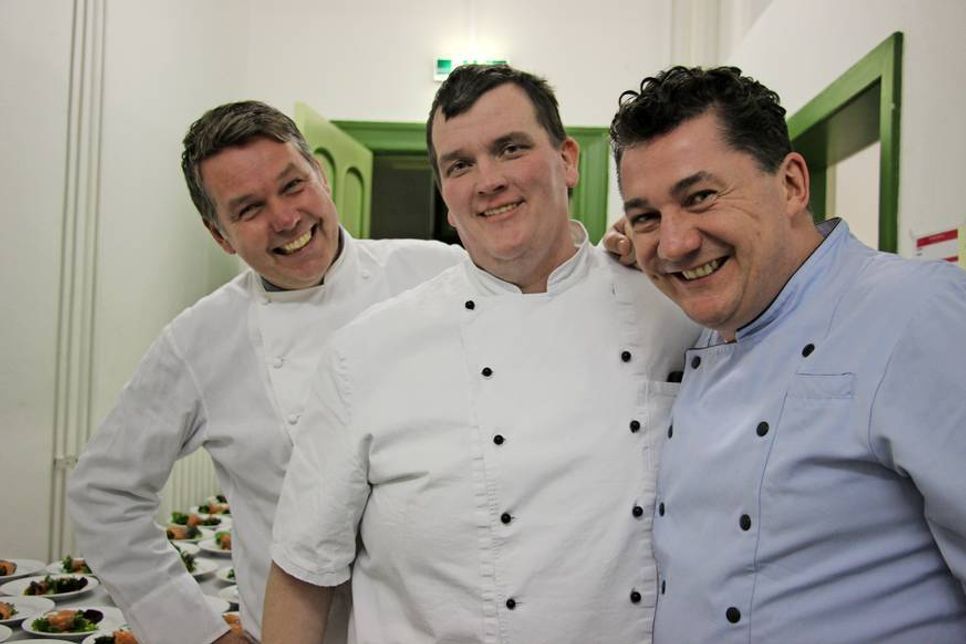 Die Ostholsteiner Köche Jan-Walther Schnoor, Dirk Sellin und Peter Fallgatter sorgten für die kulinarischen Höhepunkte des Abends.