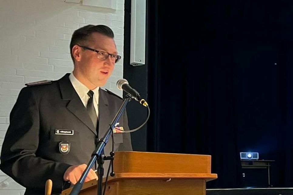 Stadtwehrführer Alexander Wengelewski.