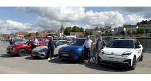 Freuen sich auf die 13. Ausgabe ihrer Automeile: Sven Muchow vom Gewerbeverein (v.lks.), Dennis Herzog (Autohaus Herzog), Jörg Ritter (Süverkrüp + Ahrend), André Schulz (Autohaus Senger Eutin) sowie Luisa Hagen und Markus Hagen (beide Autohaus Hagen).