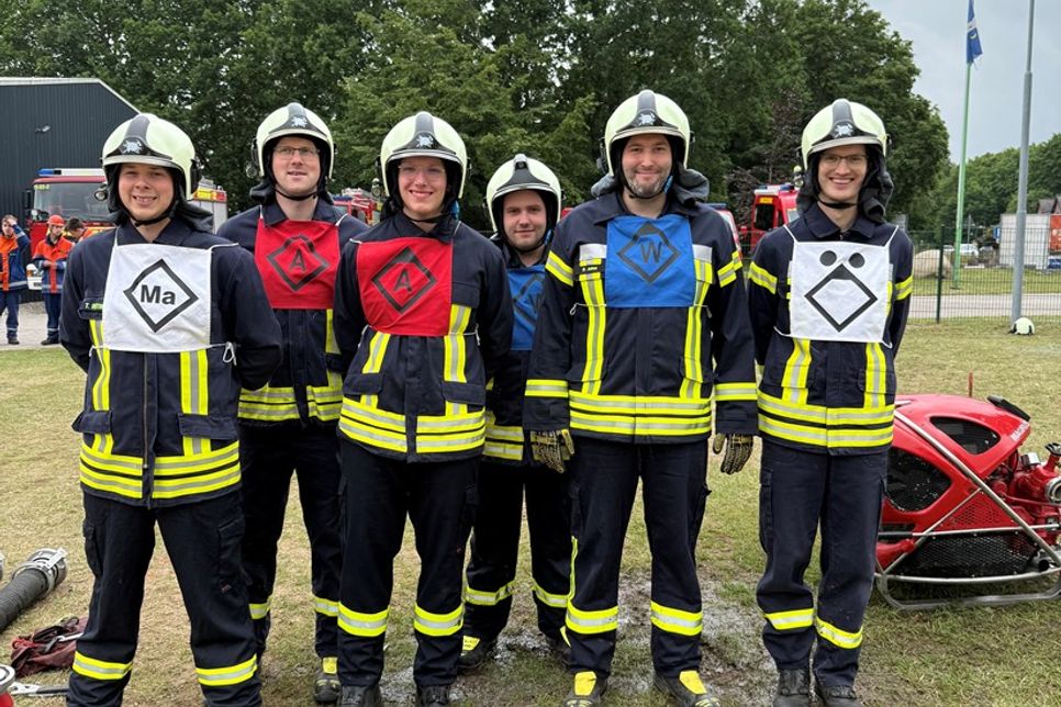 Feuerwehr Süsel: Sieger beim Maschinisten-Wettkampf.