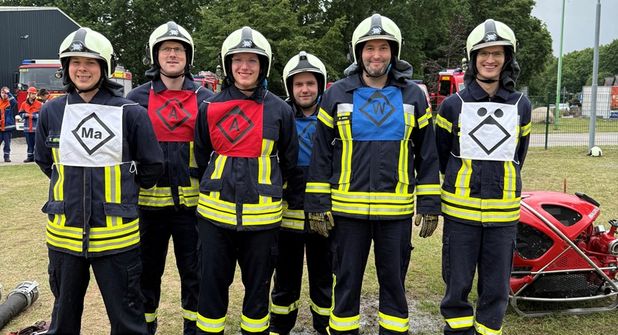 Feuerwehr Süsel: Sieger beim Maschinisten-Wettkampf.