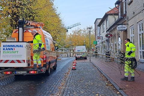 Die Waschgrabenstraße wird kurzzeitig für den Durchgangsverkehr gesperrt.