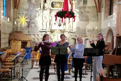 Querflöten-Ensemble.