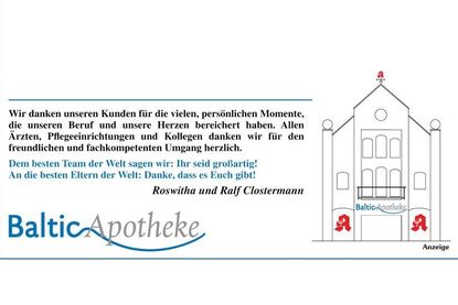 Roswitha und Ralf Clostermann sagen Danke.