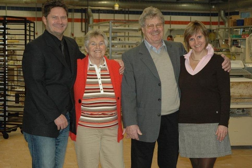 Detlef Scheel, Joma Scheel, Hans Günther Scheel und Kirsten Scheel (v. lks.).