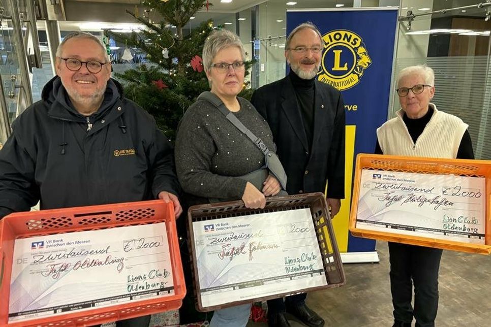 Lions Club Oldenburg spendet für die Tafeln