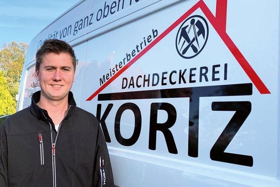 Dachdeckermeister Patrick Kortz.