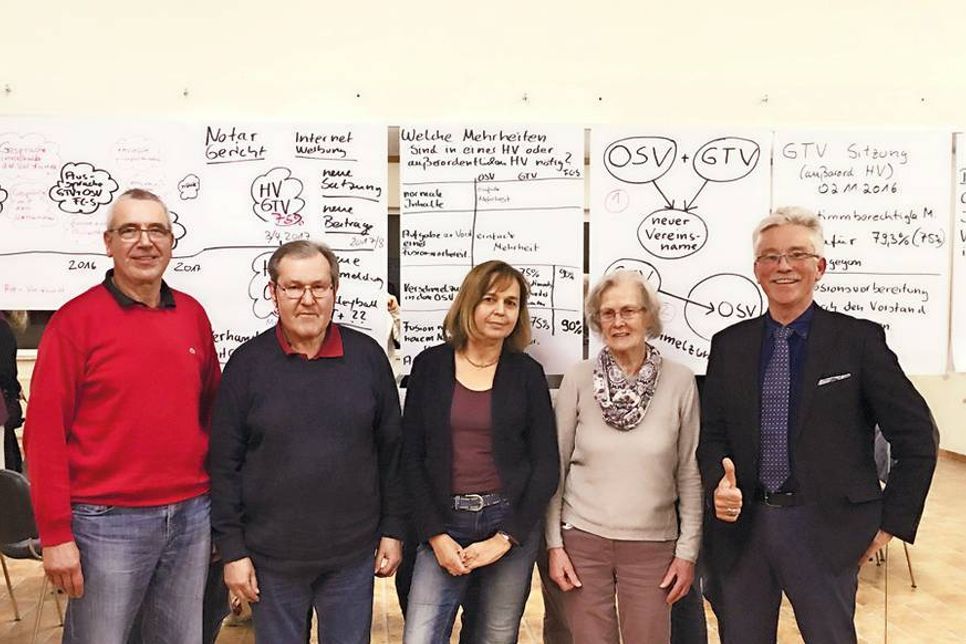 Der OSV-Vorstand (von links): Olaf Höper, stv. Vorsitzender, Beisitzer Peter Schwabe, Schriftführerin Karin Haby, Kassenwartin Hilde Schmidt und Vorsitzender Stephan Peters. (Foto: OSV)