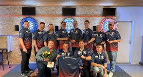 Dartmannschaft des FC Riepsdorf.